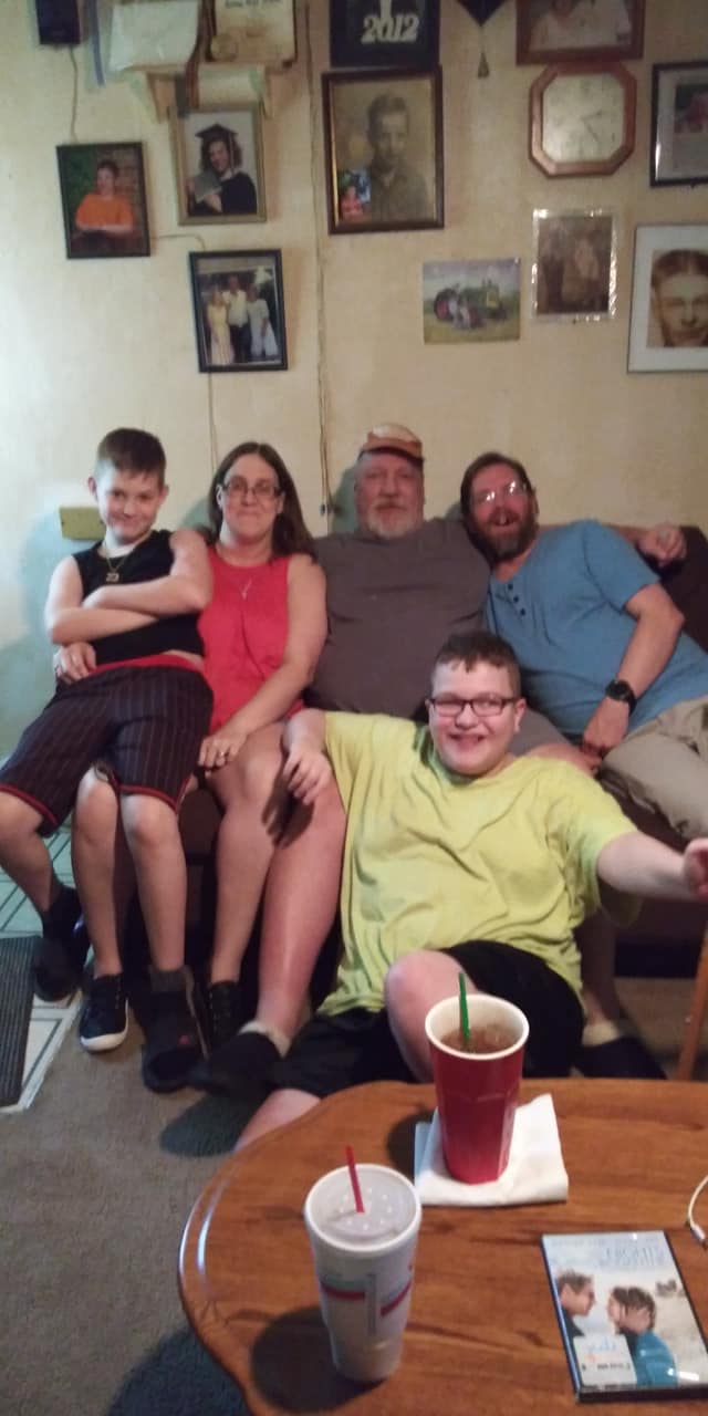 Burgoon family gathering at home