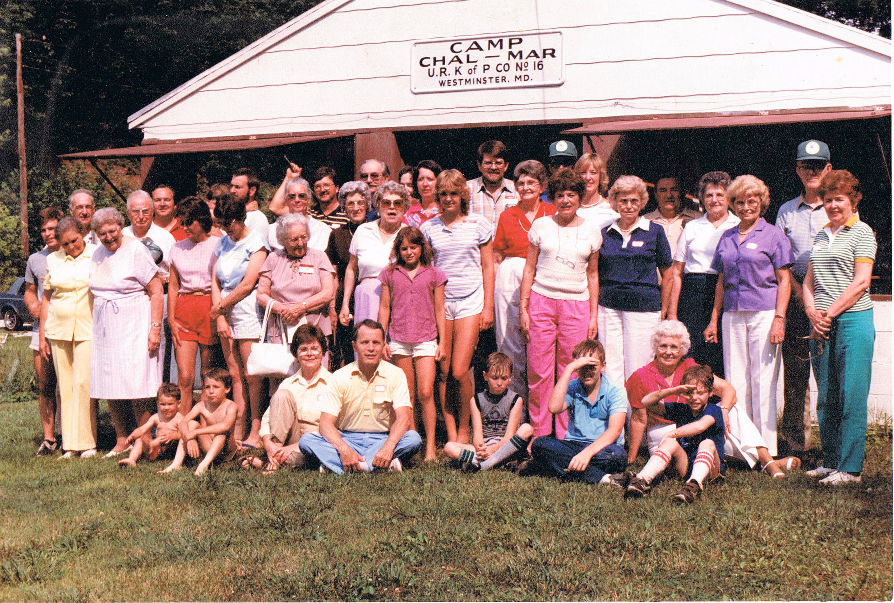 Burgoon Reunion at Camp Chal-Mar, June 1985